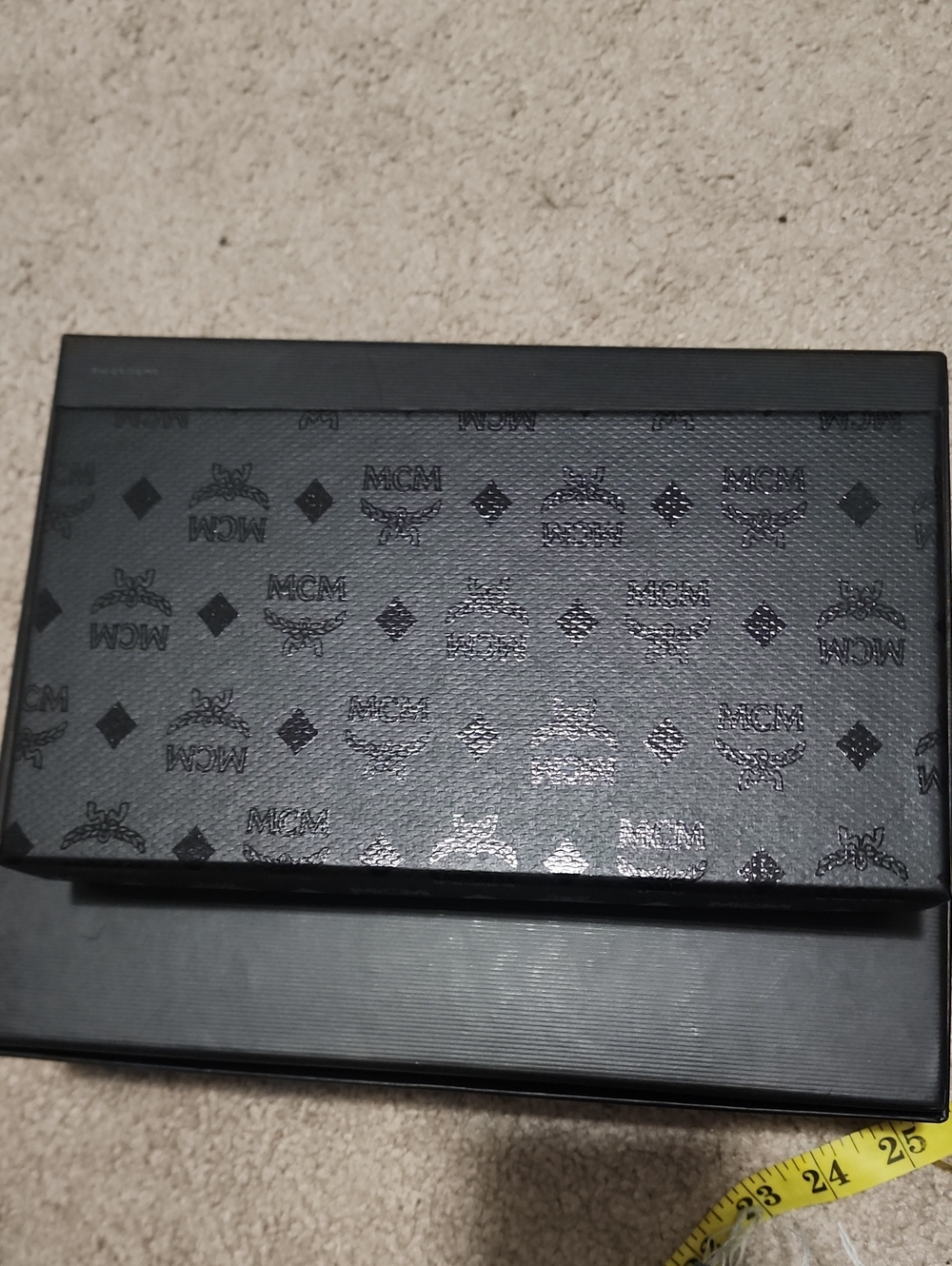 MCM Black Monogram Empty Gift Box Luxury Designer Storage Packaging